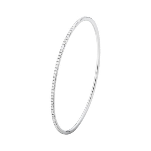 Neckring 28 kt White Gold with Brilliant Cut Diamonds