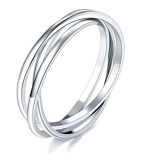 MÖBIUS RING - STERLING SILVER